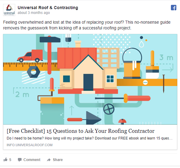 Fb ads for roofing - 2