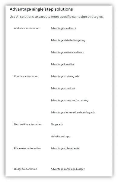 Advantage+ Audience List