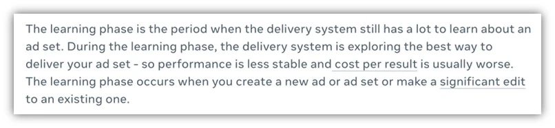 Facebook Ads Learning Phase